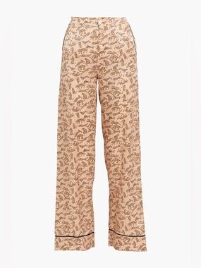AGENT PROVOCATEUR Catalyna printed silk-satin pajama pants size XS MSRP $675